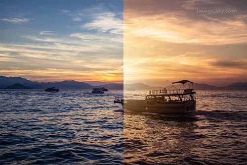 今天分享用Photoshop如何创造漂亮的金色黄昏日落效果图。