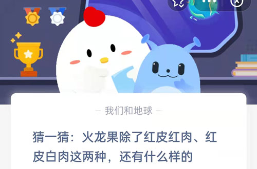 猜一猜火龙果除了红皮红肉，红皮白肉这两种，还有什么样的。