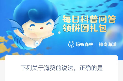 下列今天说说海葵的说法正确的是。