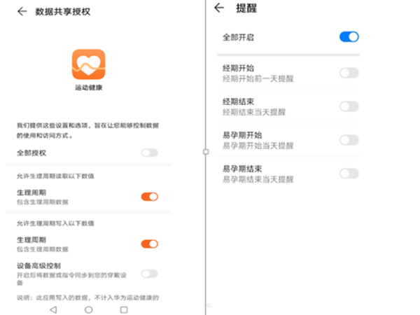 华为手环6如何设置生理周期？华为手环6开启经期提醒方法介绍截图