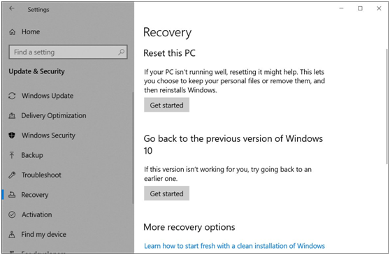 如何卸载Win10 20H2版本,并降级到以前的版本?