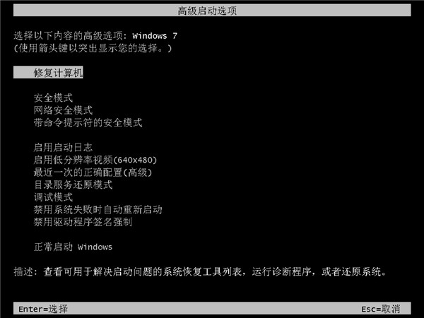 今天分享Win7开不了机按f8没用怎么解决
