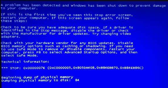 小编教你电脑蓝屏代码0x0000007E怎么办（电脑蓝屏显示0x0000007e怎么解决）