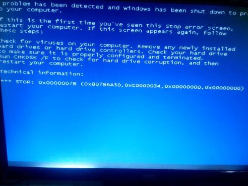今天分享电脑蓝屏代码0x0000007B怎么办（电脑开机后蓝屏代码0x0000007b）