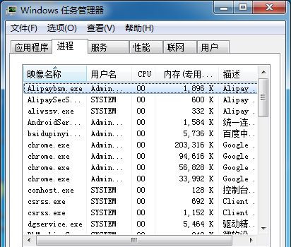 Win7旗舰版系统如何查看程序占用的虚拟内存?