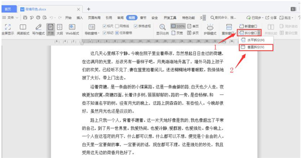 Word文档怎么分屏显示?Word文档分屏显示详解