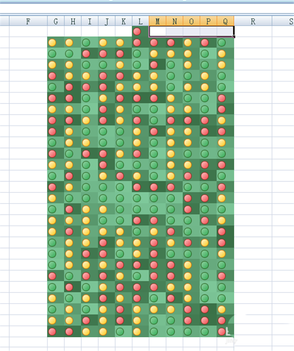 如何使用Excel做圣诞树？