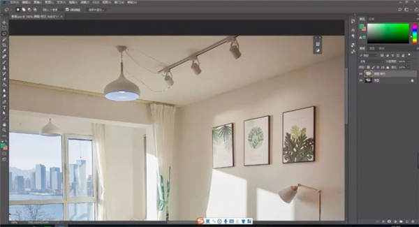 如何使用PS整体调整室内照片变成小清新照片?