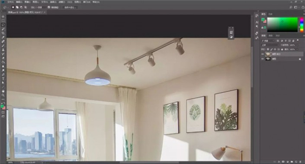 如何使用PS整体调整室内照片变成小清新照片?