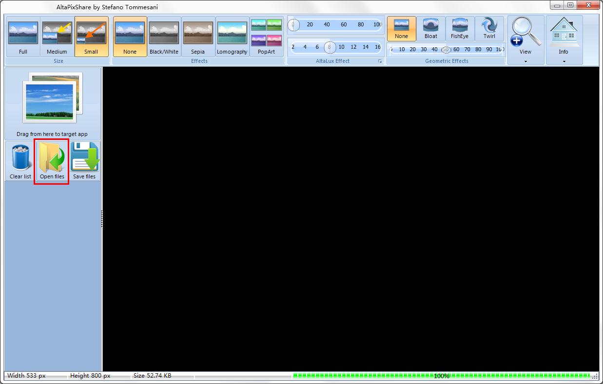 小编分享快速用AltaPixShare做鱼眼石特效图片