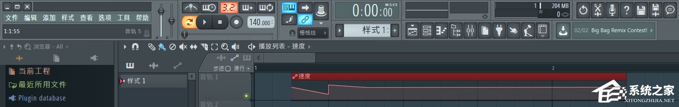 FL Studio怎么设置音频速度渐变?