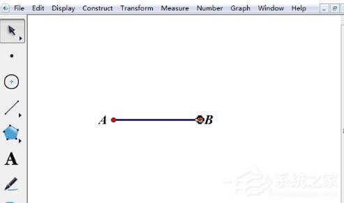 几何画板怎么将已知线段延长一倍?