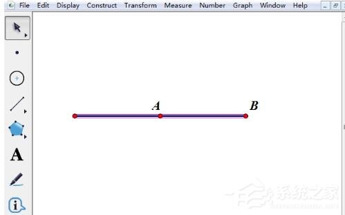 几何画板怎么将已知线段延长一倍?