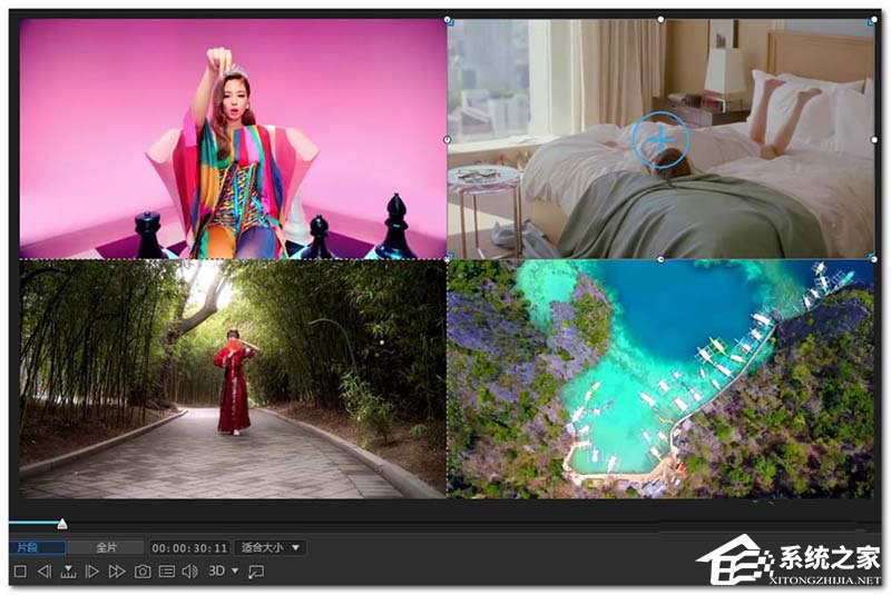 怎样在一个画面播放多个视频?威力导演设计多个画面同时播放的方法