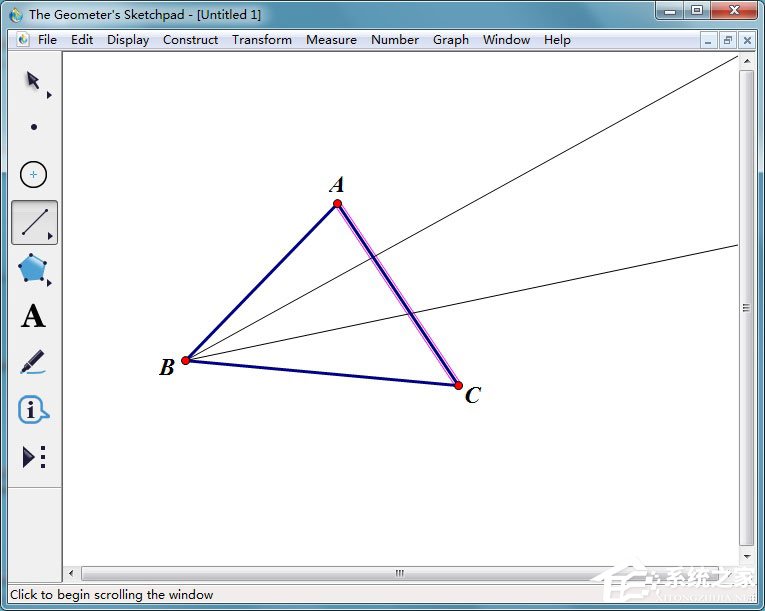 今天分享几何画板怎么画摩莱三角形
