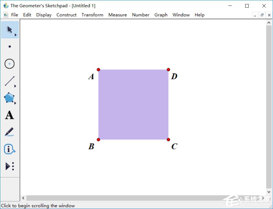 几何画板怎么实现定长线段在正方形四周上滑动?