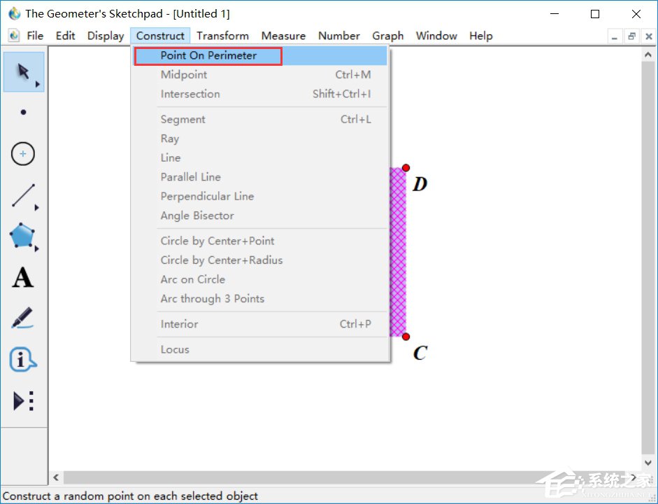 几何画板怎么实现定长线段在正方形四周上滑动?