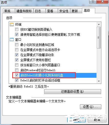 Xshell如何实现最小化到系统托盘?