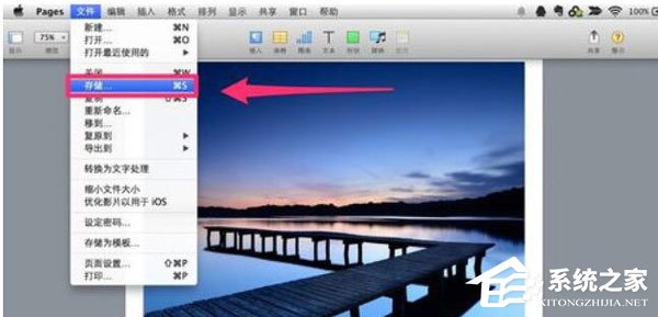 Pages怎么保存文档?保存文档的操作步骤