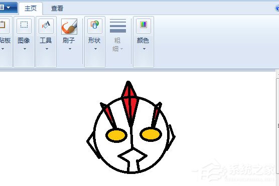 画图工具怎么制作奥特曼头像?制作奥特曼头像的方法步骤