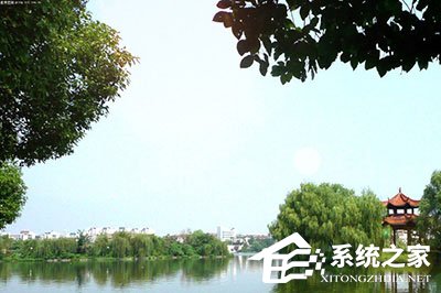 PS怎么给风景图片添加太阳?一个滤镜轻松搞定