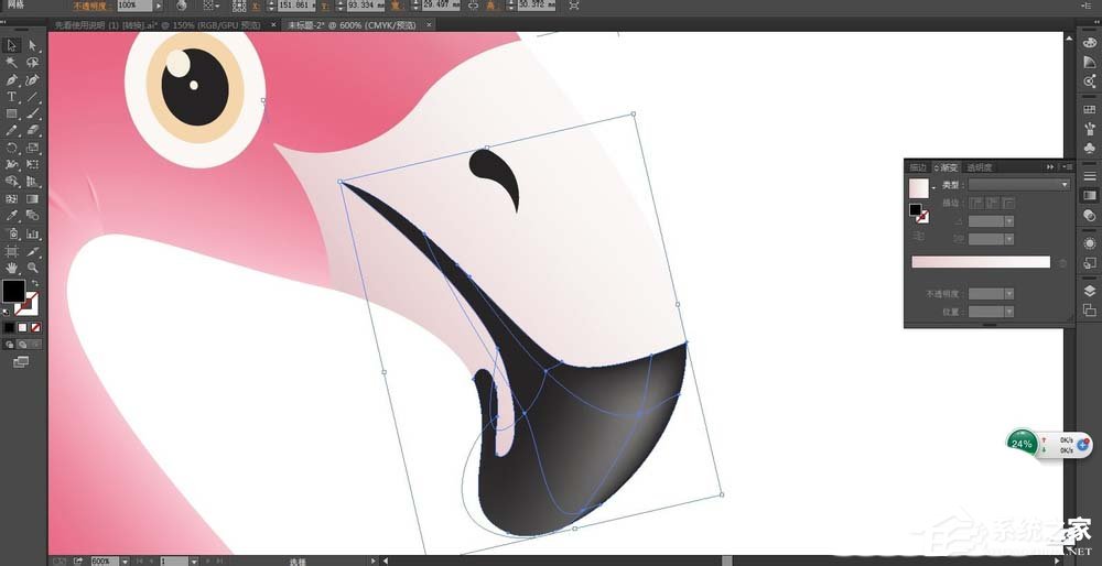 ai如何制作粉色的救生圈产品设计图?ai制作粉色的救生圈产品设计图的方法步骤