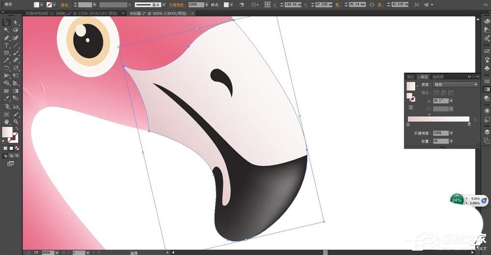 ai如何制作粉色的救生圈产品设计图?ai制作粉色的救生圈产品设计图的方法步骤