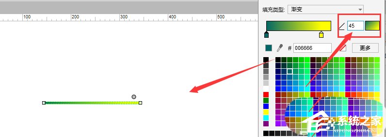 axure如何绘制出渐变色的线条?axure绘制渐变色线条方法