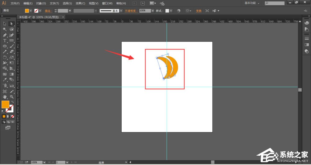 ai中怎么使用旋转工具制作旋转对称图？ai中使用旋转工具制作旋转对称图的方法