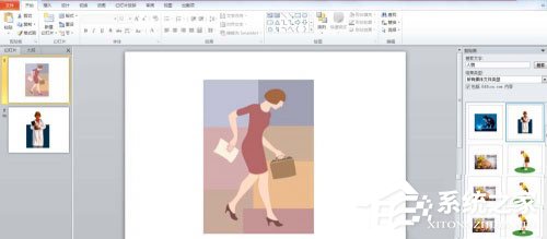 小编分享PPT中图片怎么添加随机线条效果