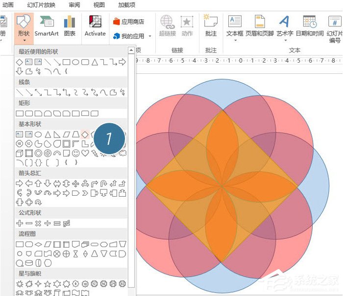ppt中怎么制作出浆形图形设计?ppt中制作出浆形图形设计的方法