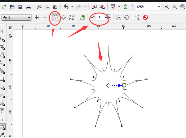 如何使用CDR绘制污点形状的图形 CDR绘制污点形状图形的教程