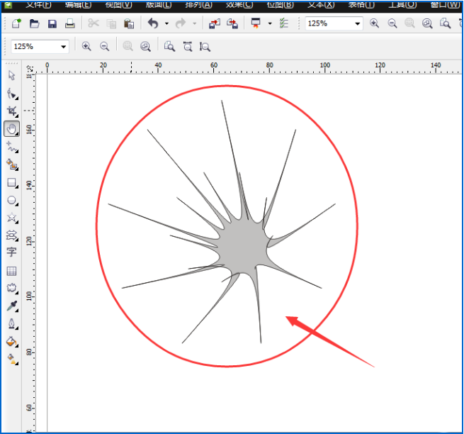 如何使用CDR绘制污点形状的图形 CDR绘制污点形状图形的教程