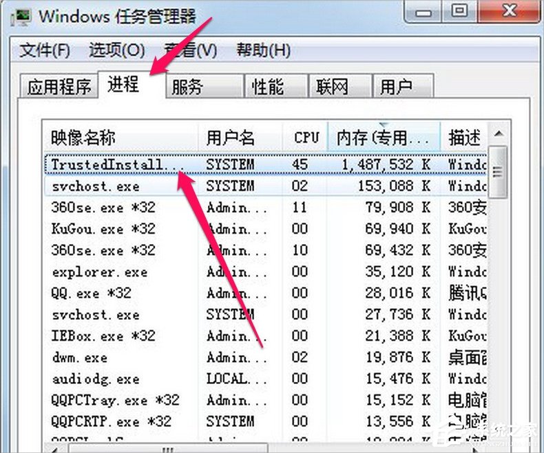 小编教你Win7系统Trustedinstaller.exe占用内存高怎么办