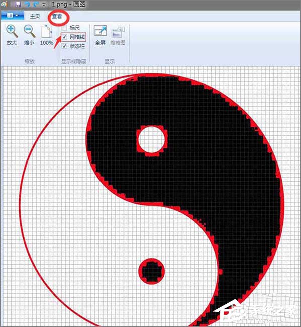 Windows系统自带的画图工具如何填充颜色?