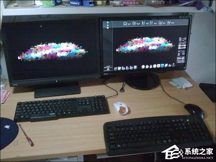 电脑一拖二教程:一台主机两个显示器看电影玩游戏两不相误