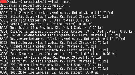 Speedtest测速怎么看?Linux Speedtest测试方法