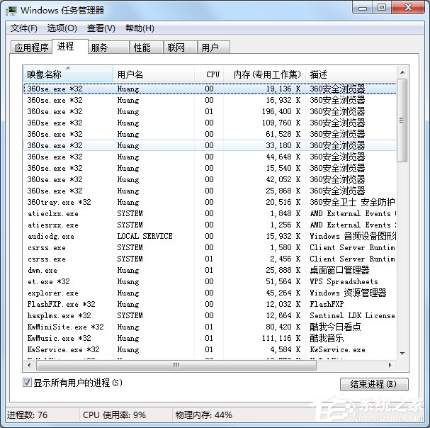 Windows7系统怎么进行进程优化?