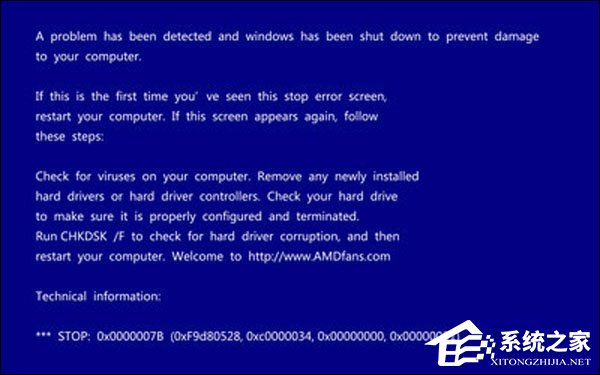 小编分享计算机蓝屏都是怎么回事