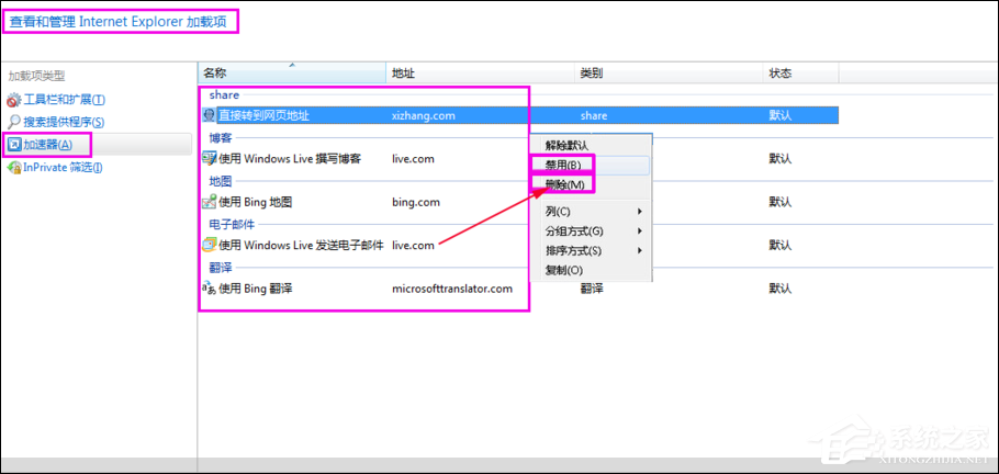 如何清除鼠标右键多余项?Win7系统删除右键多余菜单的方法
