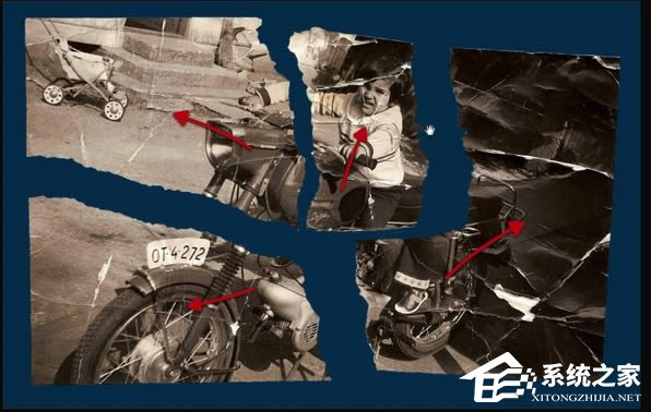 撕碎的老照片怎么还原?PS破损照片修复技术详细图解