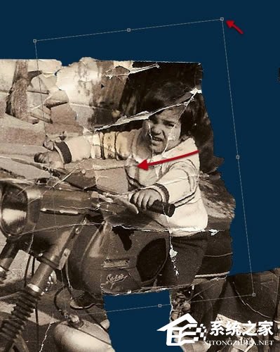 撕碎的老照片怎么还原?PS破损照片修复技术详细图解