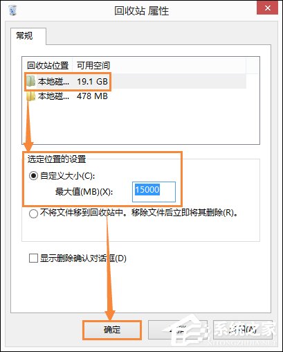 回收站占用哪个盘?Win8.1系统中回收站自定义大小的方法