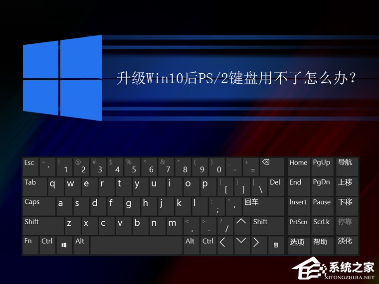 今天分享升级Win10后PS/2键盘用不了怎么办