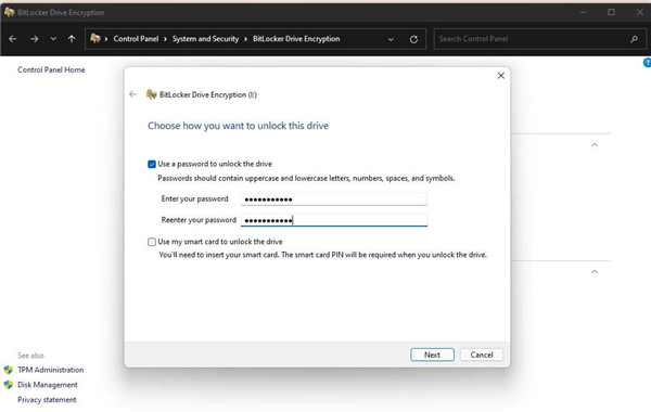 Win11如何快速加密硬盘？小编分享Win11上快速加密硬盘的方法