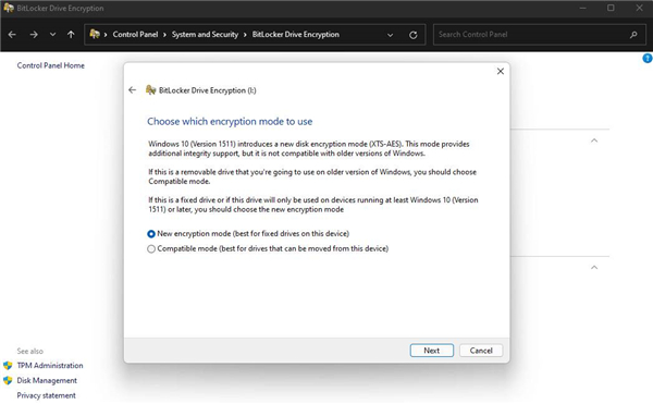 Win11如何快速加密硬盘？小编分享Win11上快速加密硬盘的方法