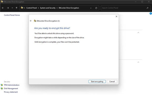 Win11如何快速加密硬盘？小编分享Win11上快速加密硬盘的方法