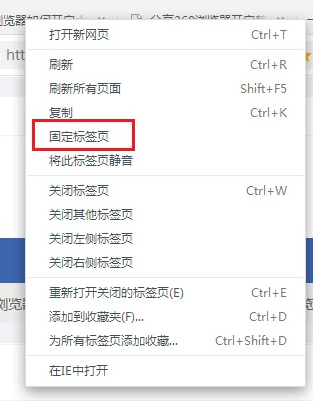 360极速浏览器固定标签页方法我来教你
