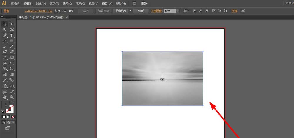 使用ai将图片素材变黑白具体操作方法