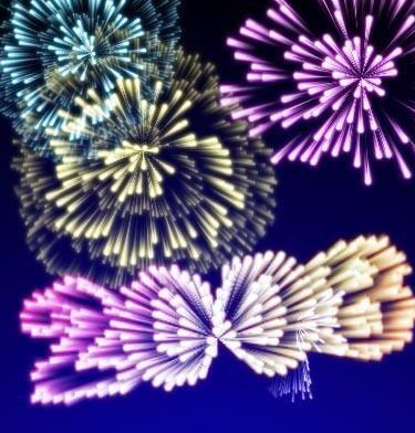 使用ps制作出梦幻烟花特效文字具体操作方法